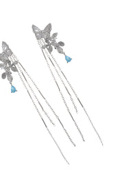 Wonderland Butterfly Silver Earrings