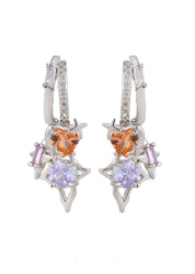 Heidi Space Stars Silver Earrings