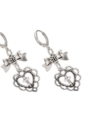 Aimee Bow Silver Earrings