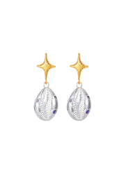 Coco Scott Star Shell Golden Earrings