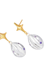 Coco Scott Star Shell Golden Earrings