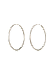 Mirabel Large Hoop Earrings - Silver