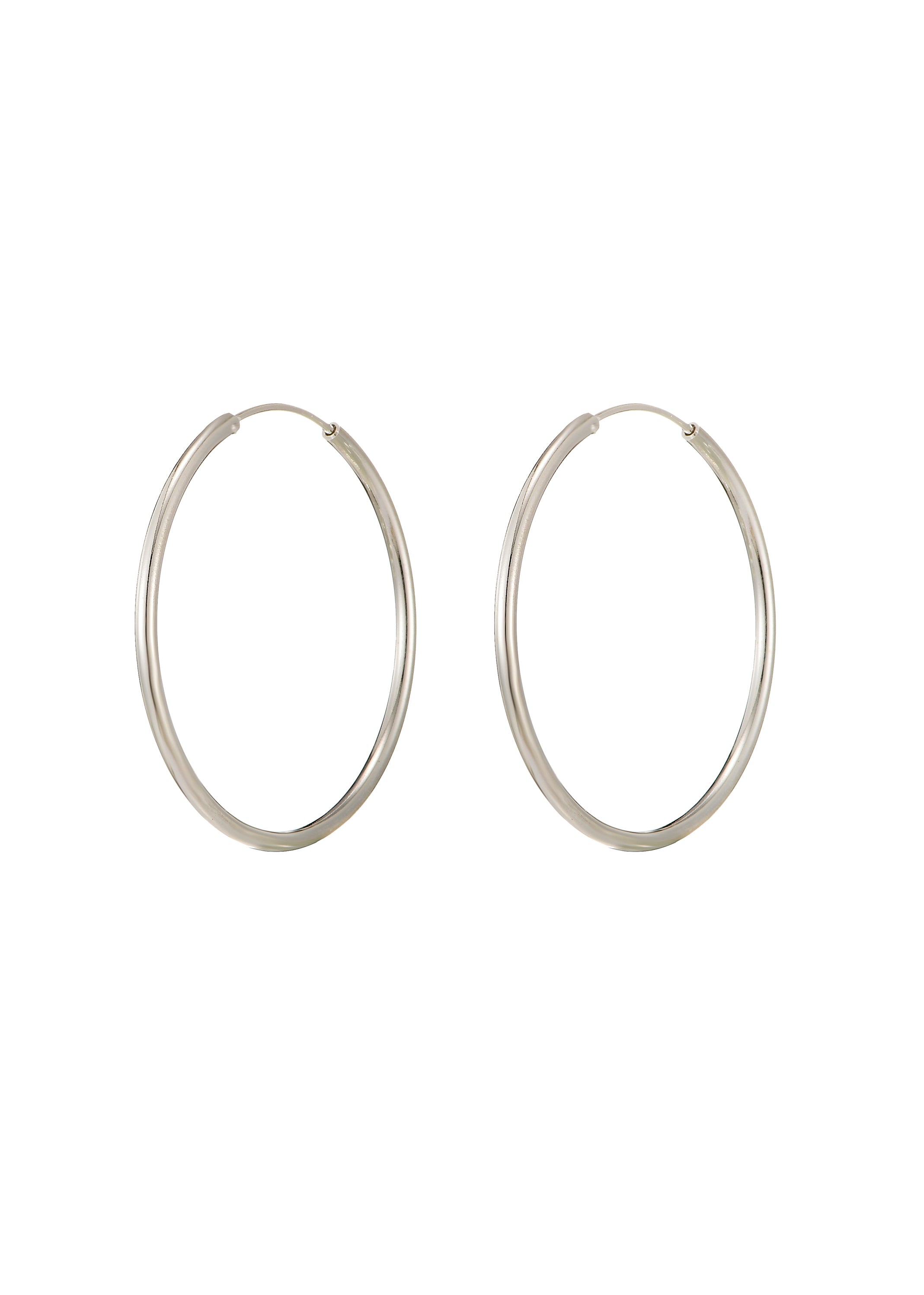 Mirabel Large Hoop Earrings - Silver