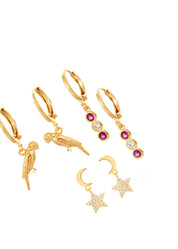 Petits Oiseaux Tropical Earrings Set