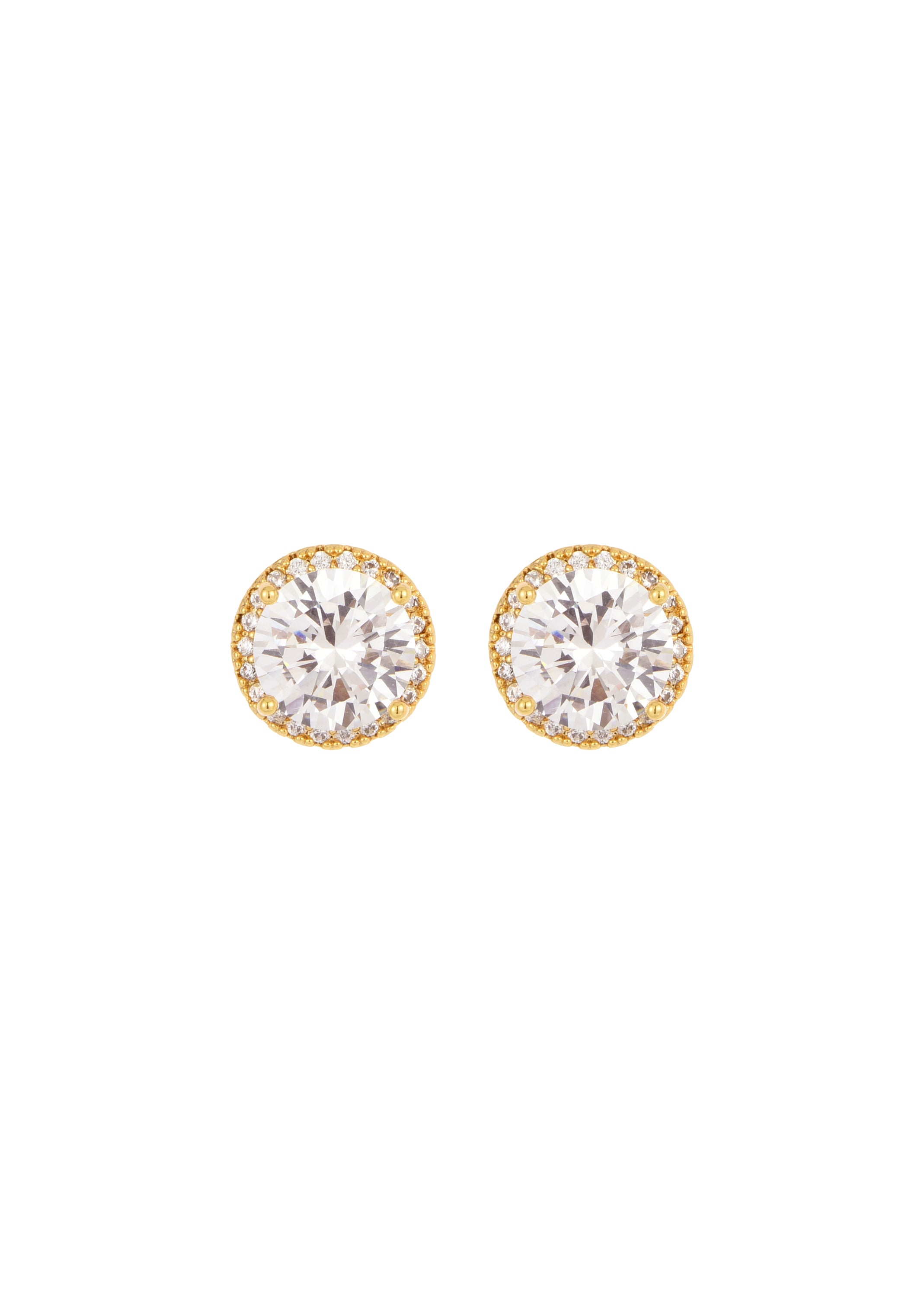 Simple One Glittering Earring Studs