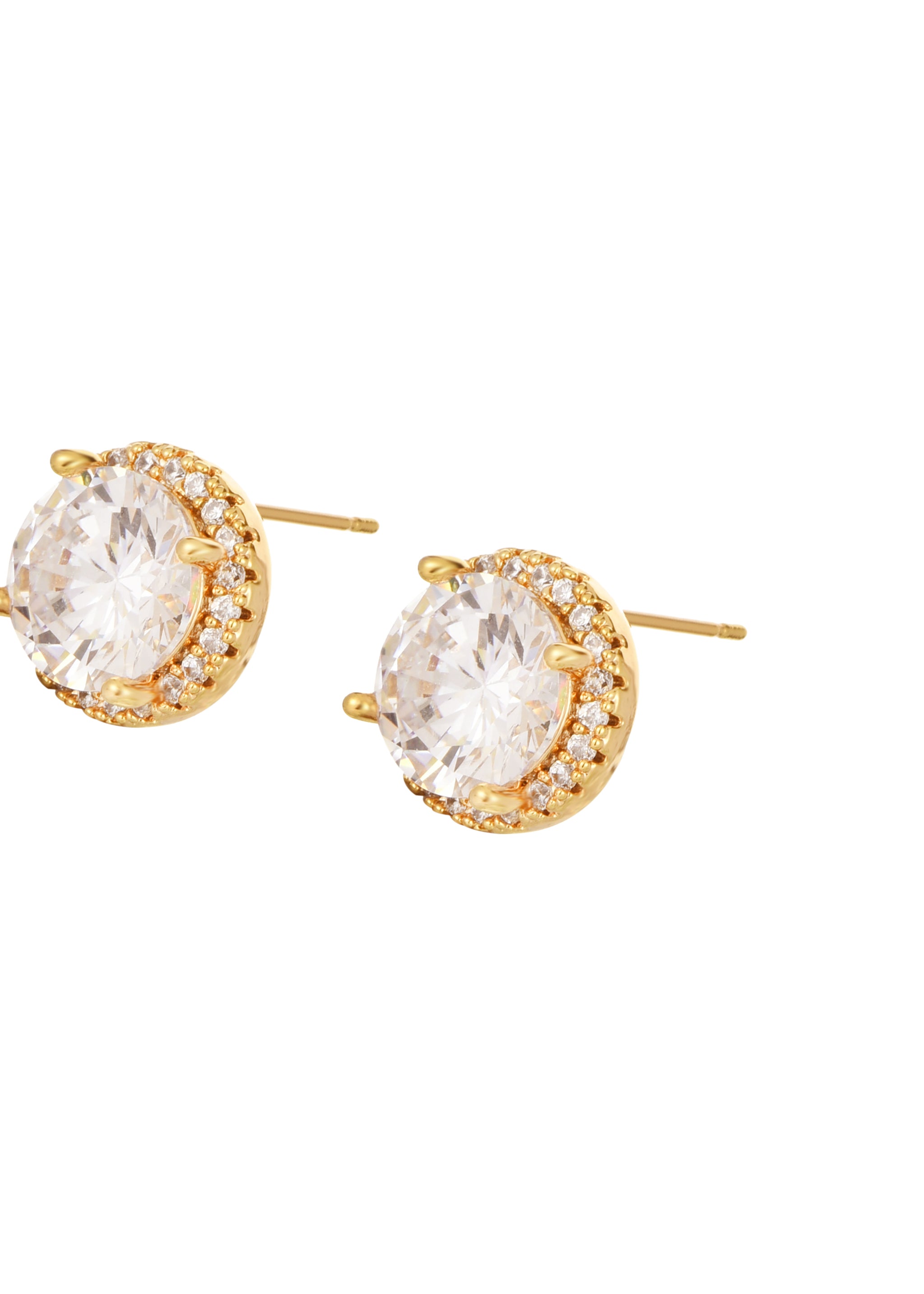 Simple One Glittering Earring Studs