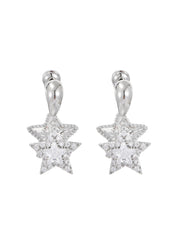 Double Star Earrings - Golden