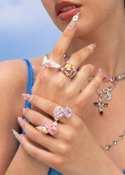 Vanna Butterfly Space Silver Ring