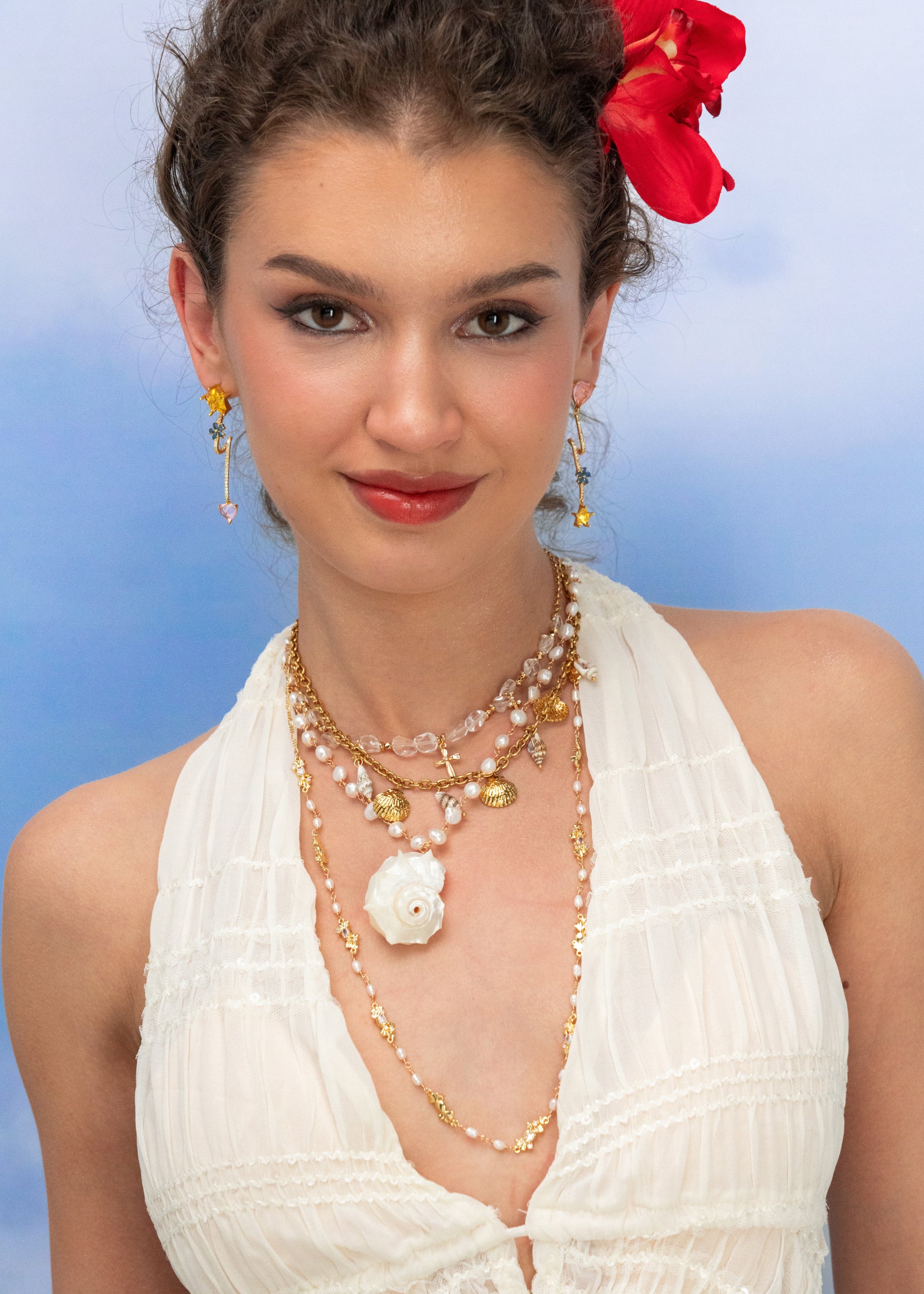 Sid Shell Sound of Ocean Golden Necklace