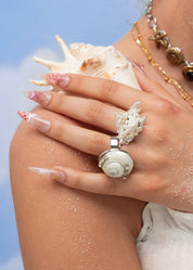Paolo Shell Silver Ring I
