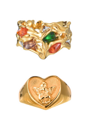 (Free On Orders $150+) Magic & Angel Ring Set