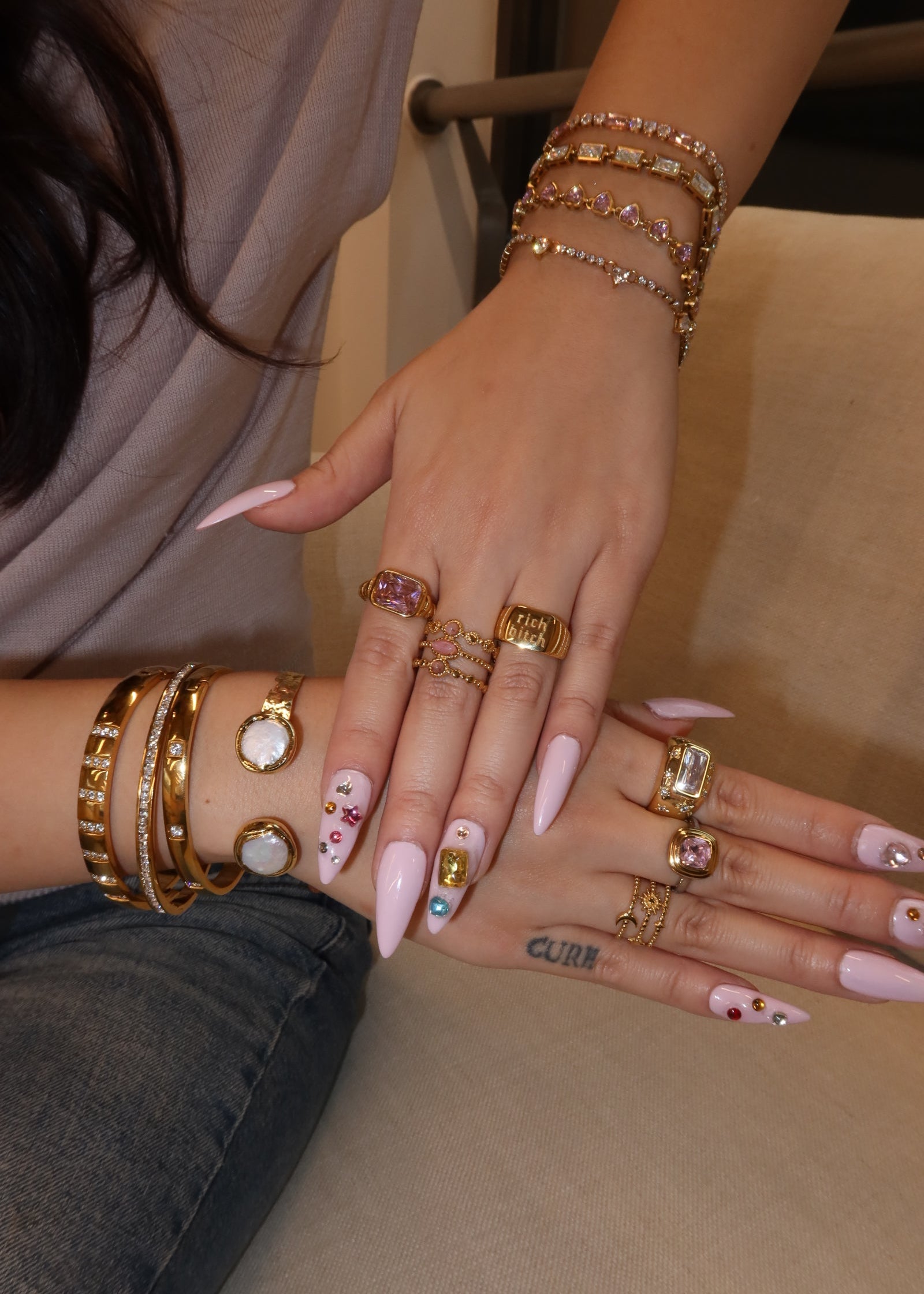 Timothee Boho Bangles Bracelet - C