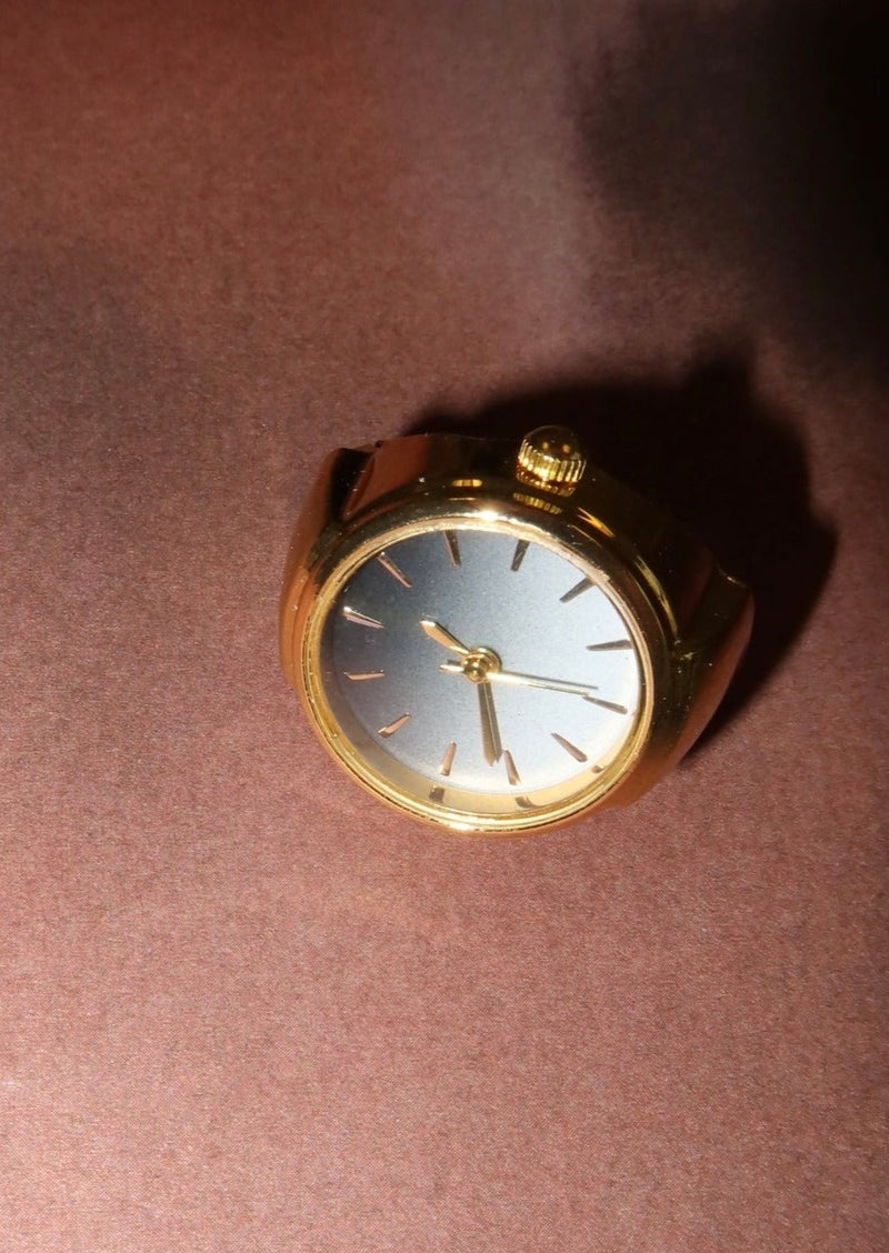 Midnight O'clock Adjustable Ring