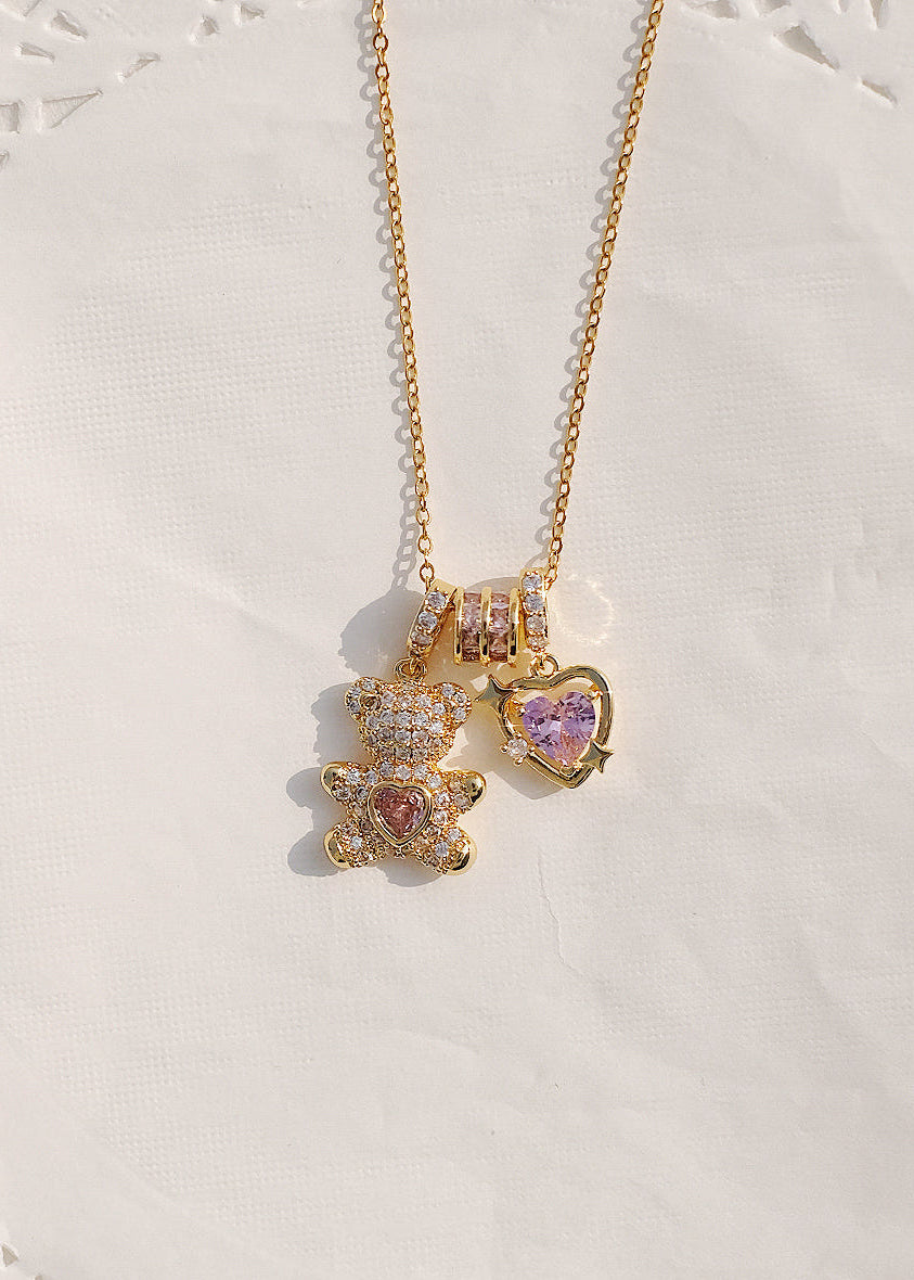 Hug Me Bear Necklace