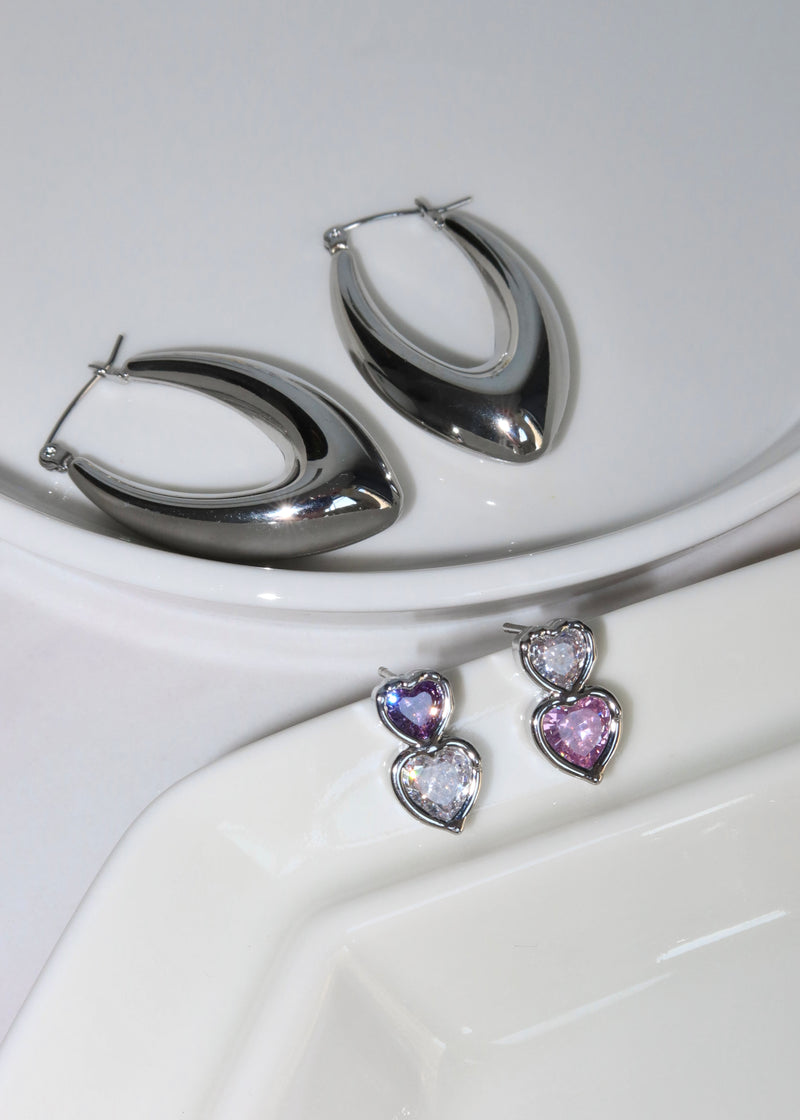 Love in Bubble Tea Silver Earrings