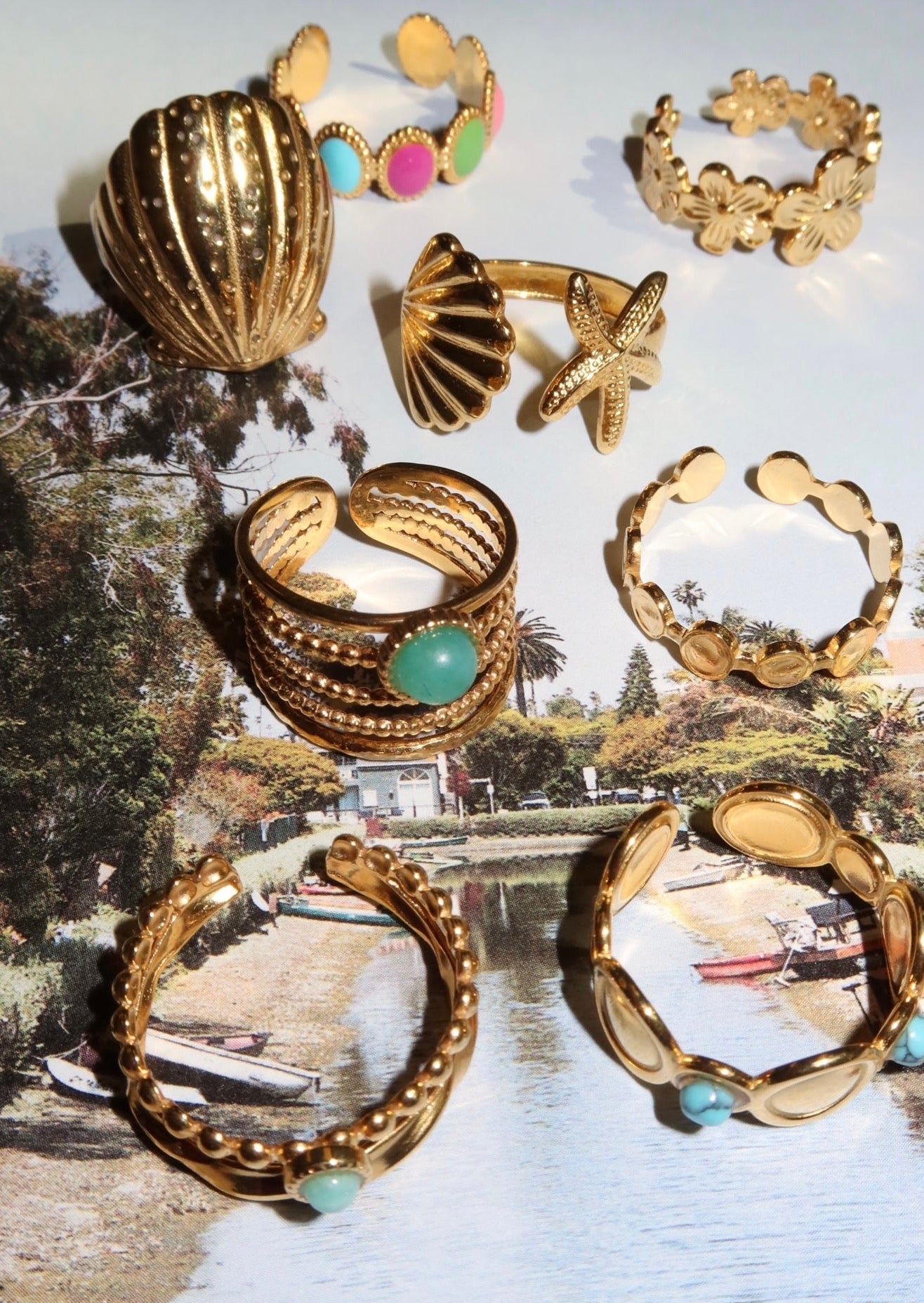 Sid Golden Sea Shell Ring