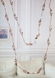 Laurent Pearl Golden Long Chain Necklace