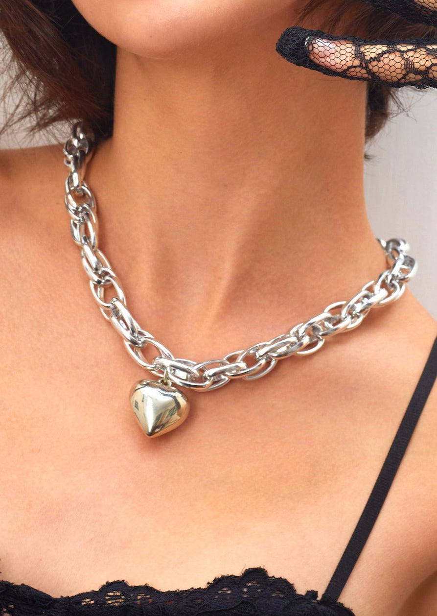 Collar Chloe In Love Plata Corazón