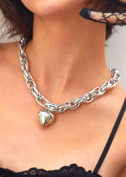 Chloe in Love Silver Heart Necklace