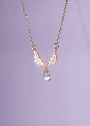 Moonstone Wings Necklace