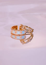 Val Cross Golden Ring - Pink Set