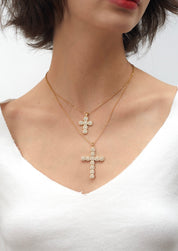 In Name Of Rose Cross Necklace