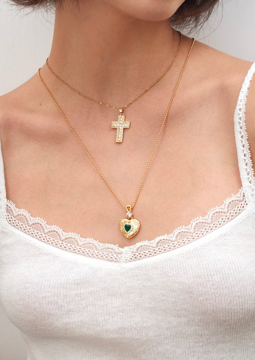 In Name Of Rose Cross Necklace