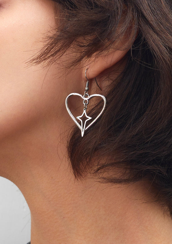 Stella Heart Y2k Earrings