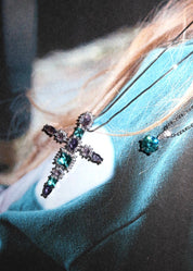 Keira Myth Glittering Cross Necklace