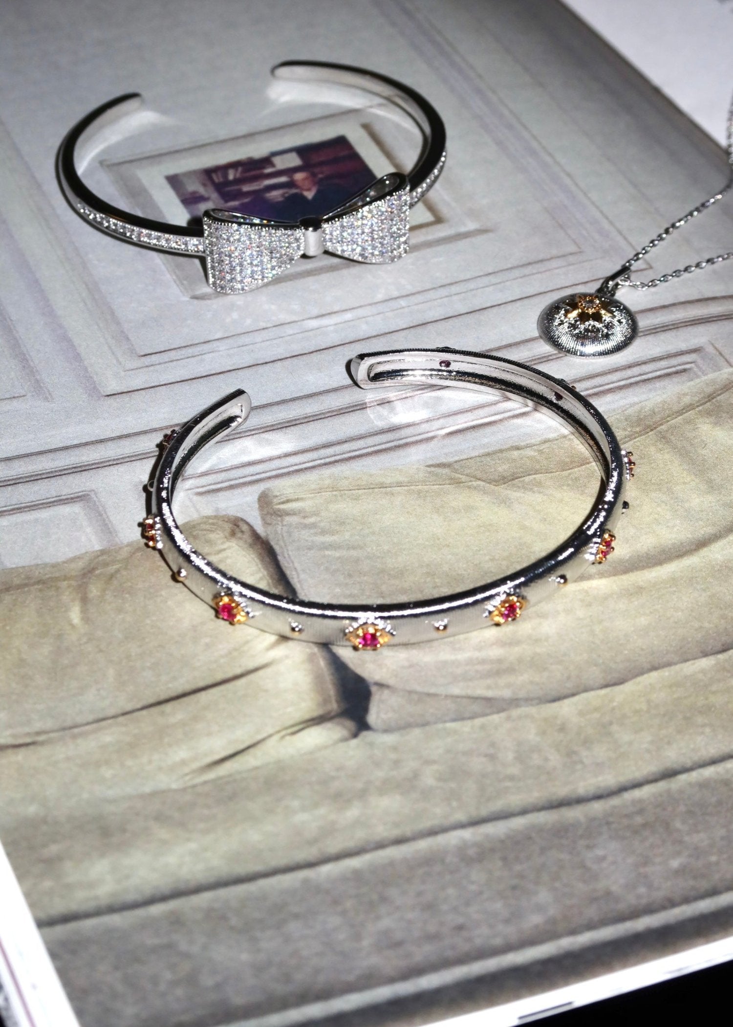 Colette Red Silver Bracelet