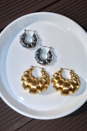 Croissant Golden Earrings