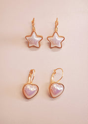 Mermaid Star Golden Earring