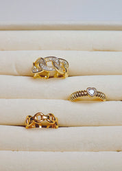 Alivia Diamond Golden Ring