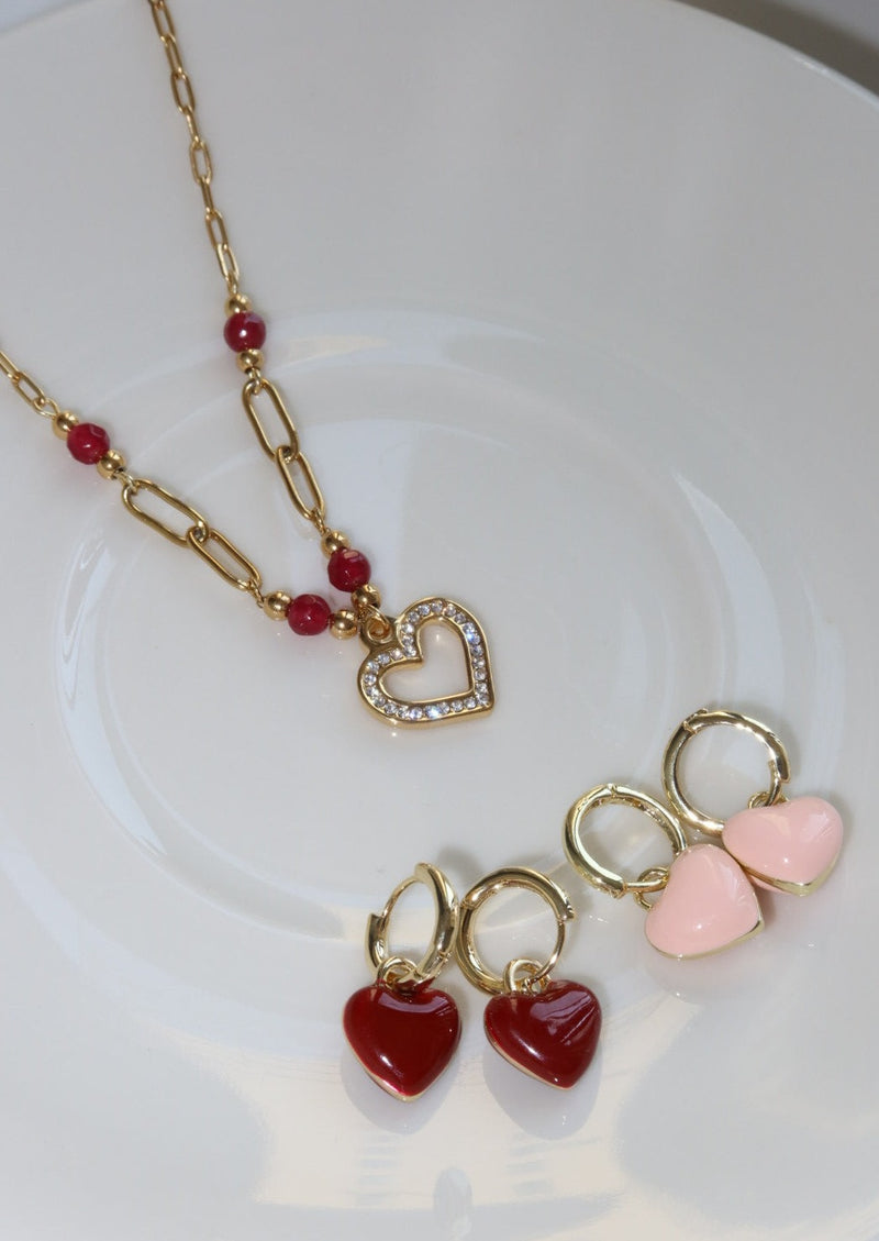 Rolland Love Heart Red Necklace