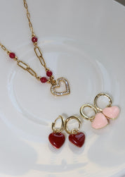 Pendientes Eva Amor Rojo