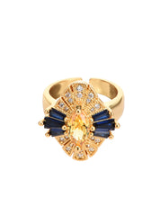 Manon Glittering Yellow Vintage Ring