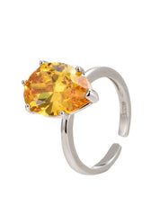 Marta Yellow Crystal Ring