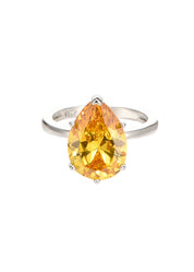 Marta Yellow Crystal Ring