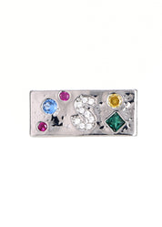 S Power Gemstone Silver Ring