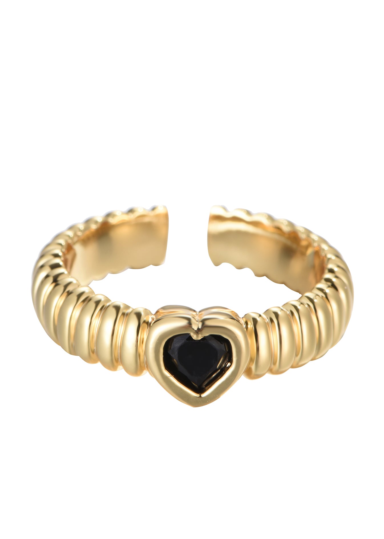 Anillo Dan Corazón Negro 2