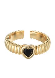 Dan Black Heart Ring 2