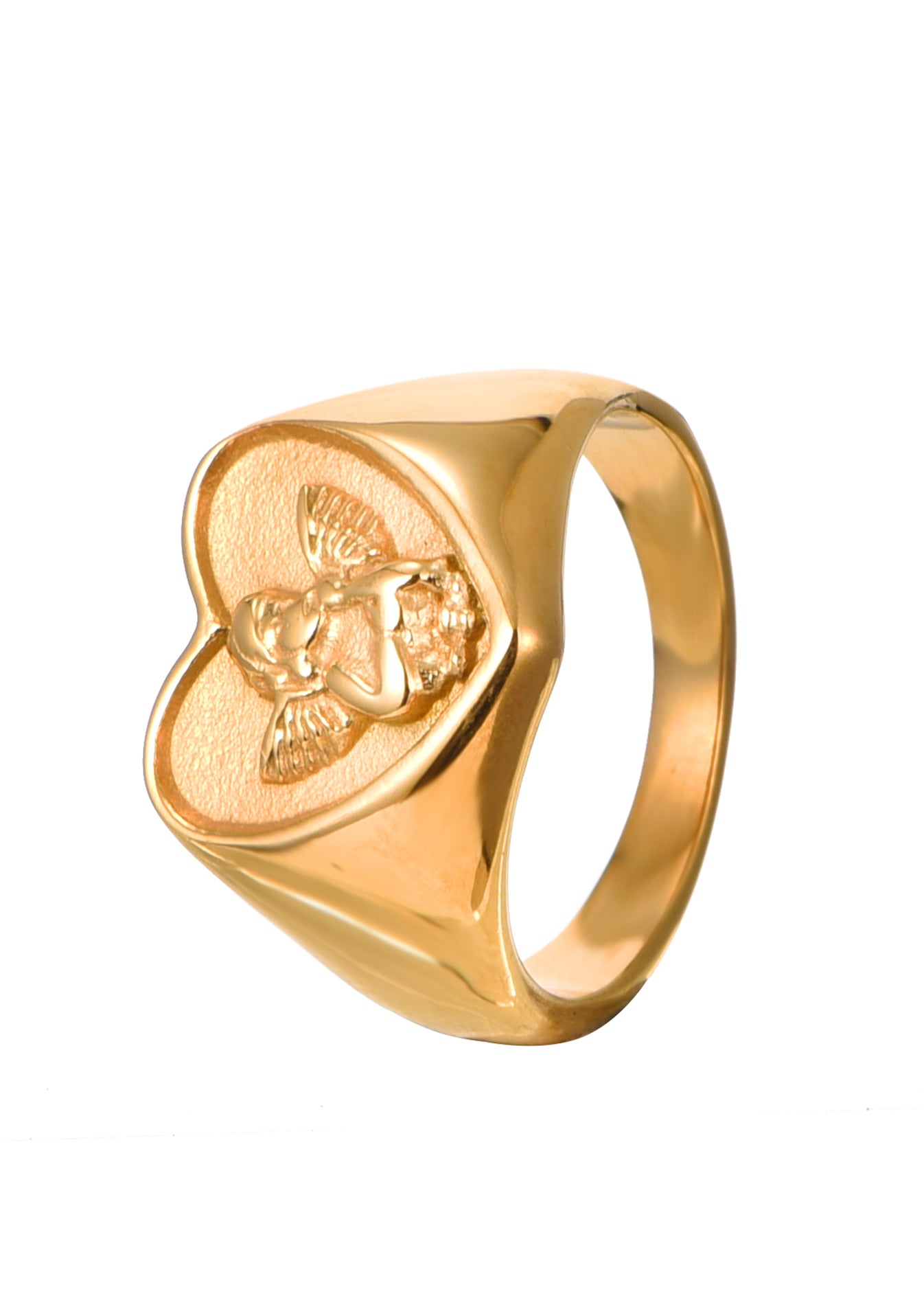 Oh Angel Heart Golden Ring