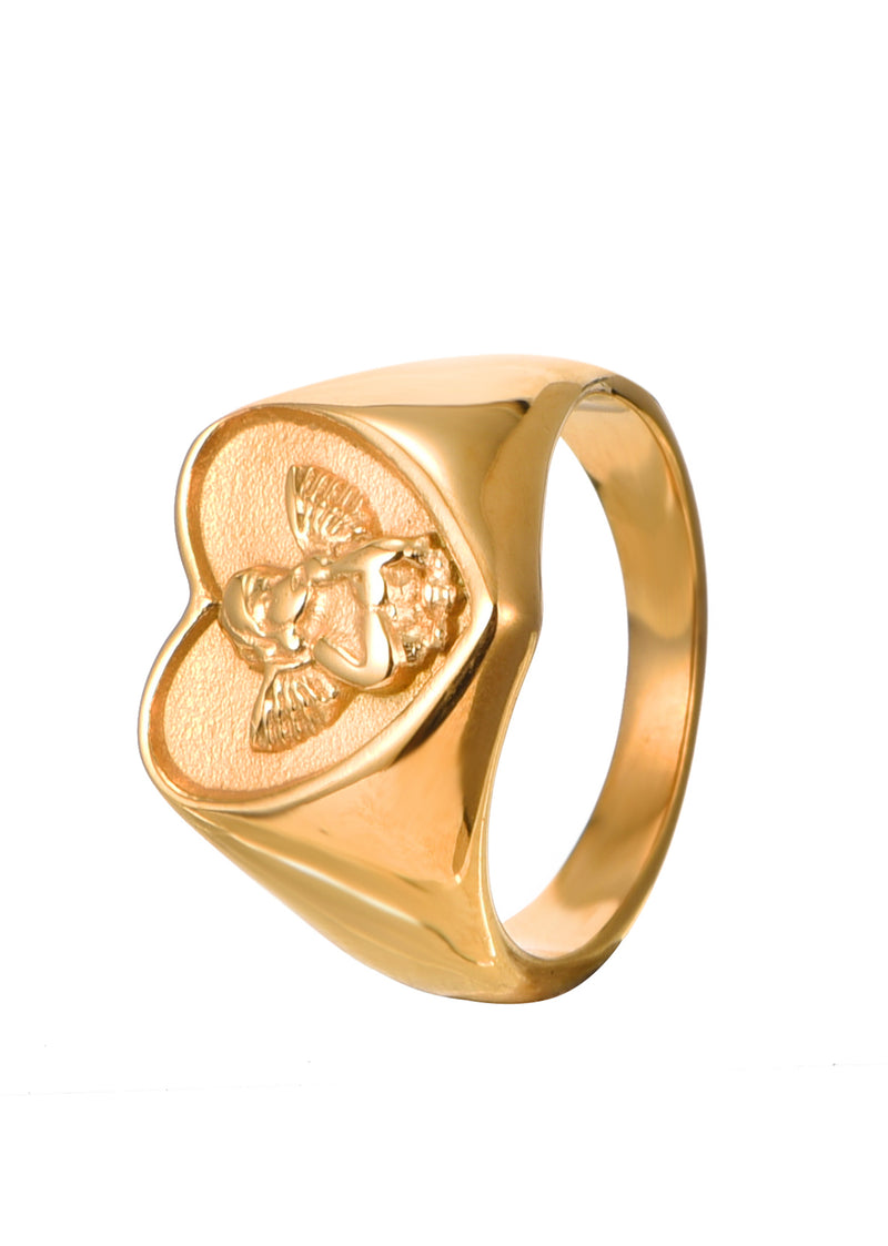 Oh Angle Heart Golden Ring