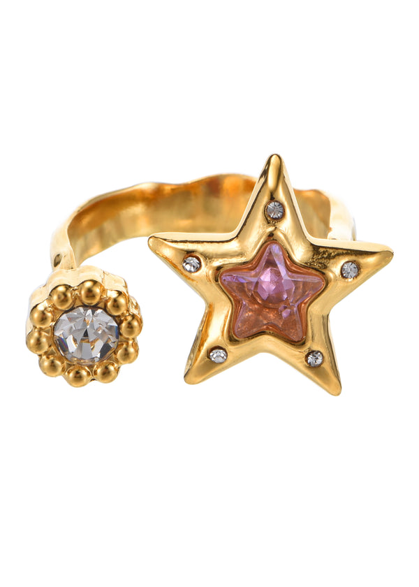 Todd & Judy Star Pink Golden Ring