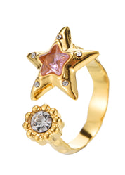 Todd & Judy Star Pink Golden Ring