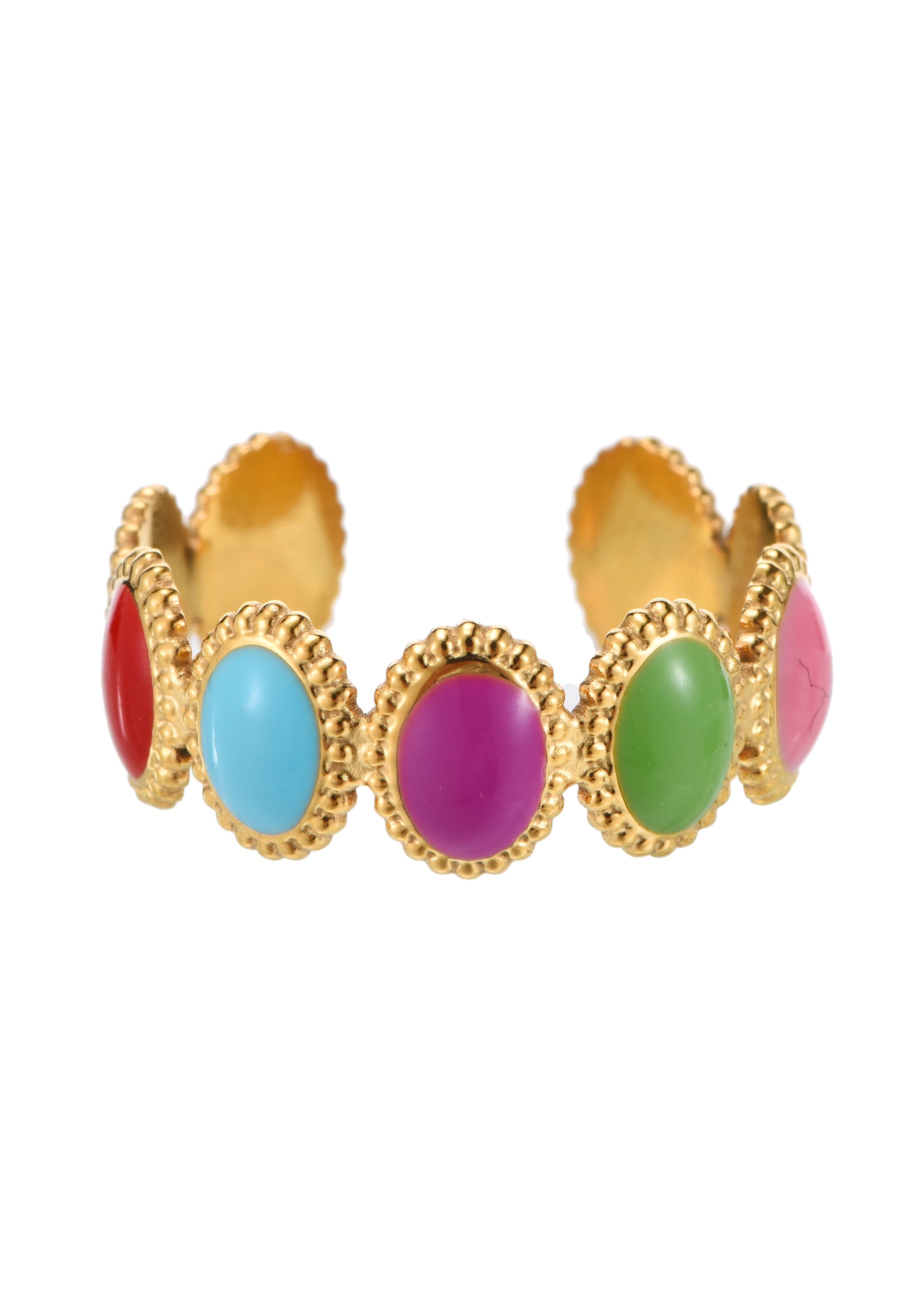 Daphne Colorful Golden Ring