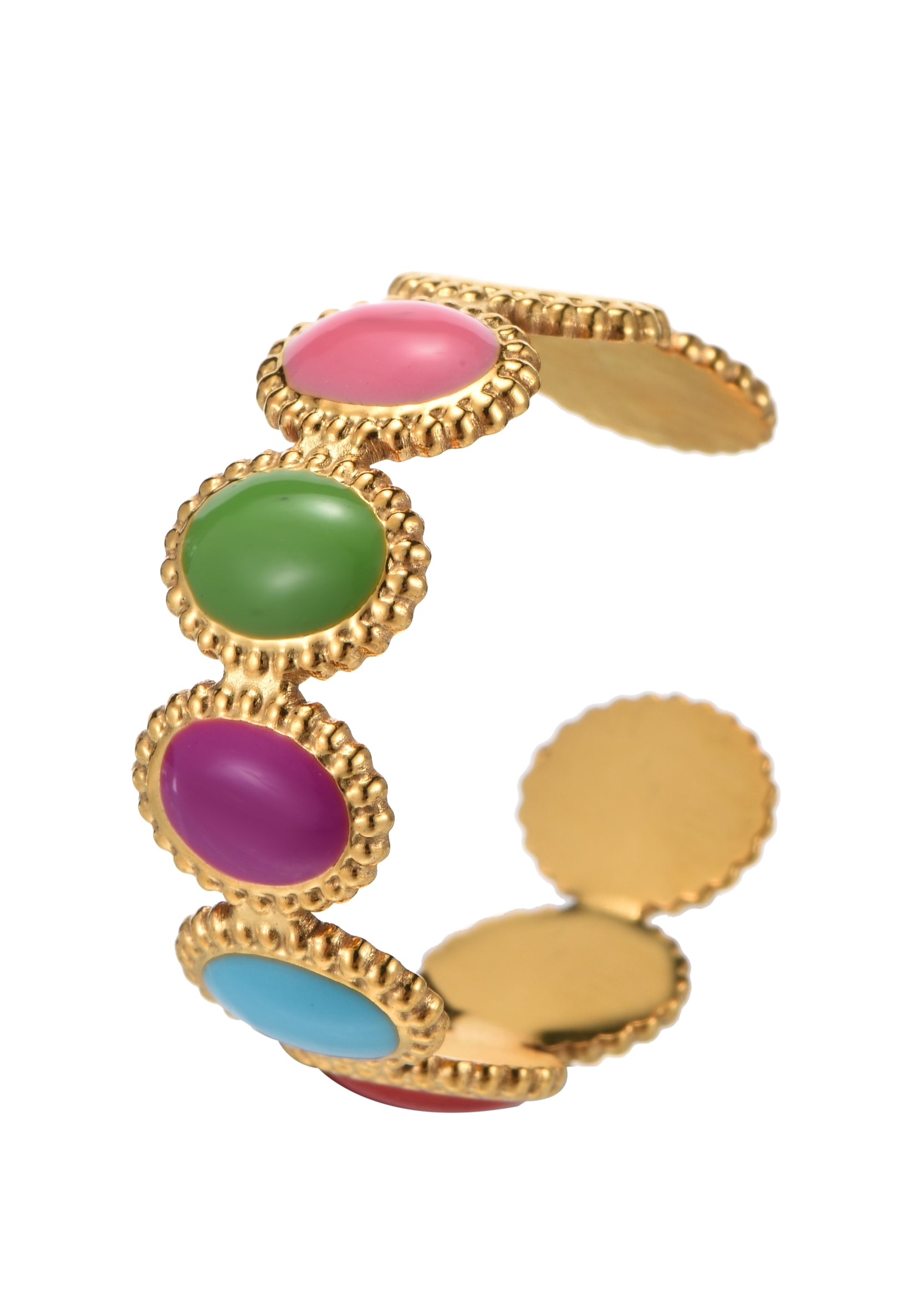 Daphne Colorful Golden Ring