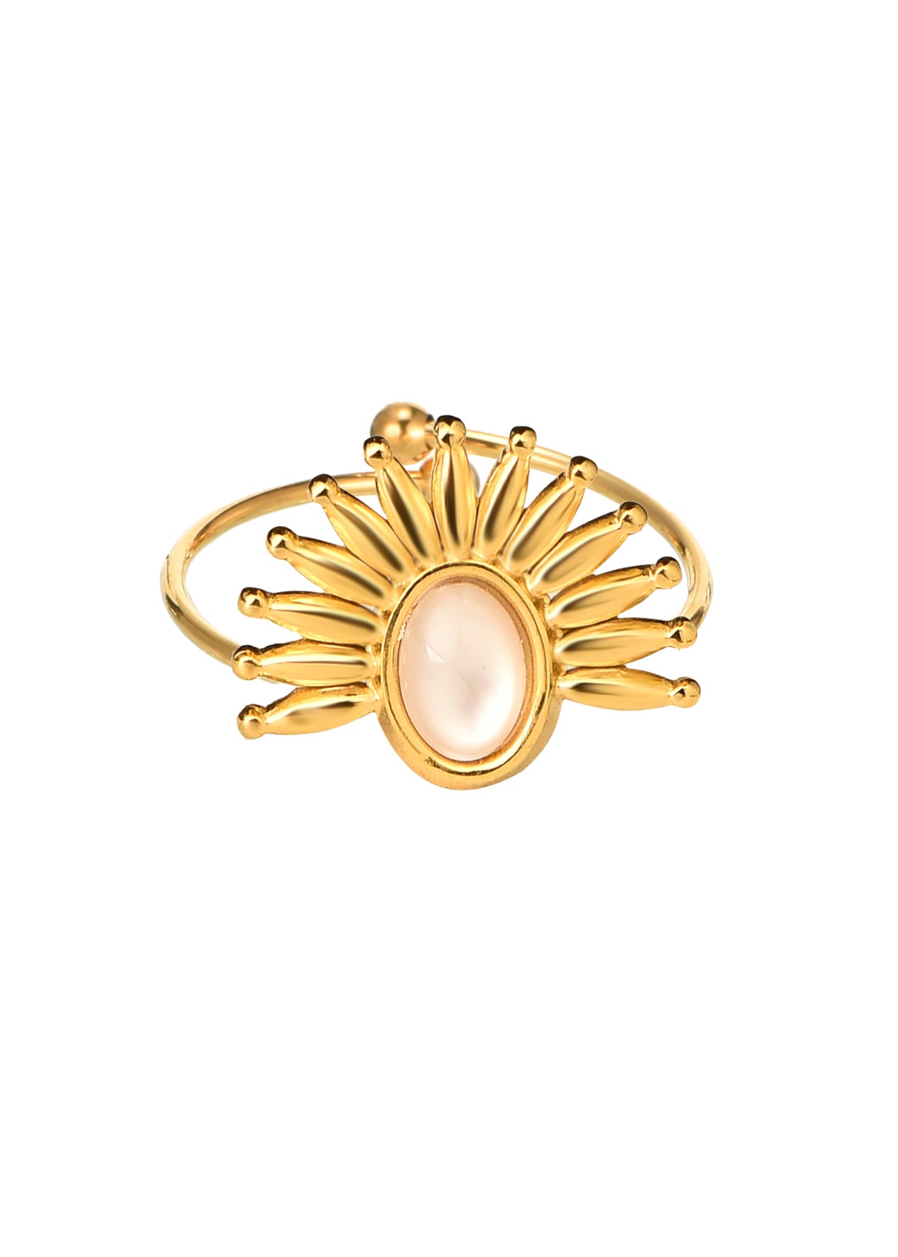 Soleil Sunshine Natural Stone Ring