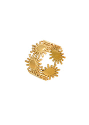 Soleil Sun Golden Adjustable Ring