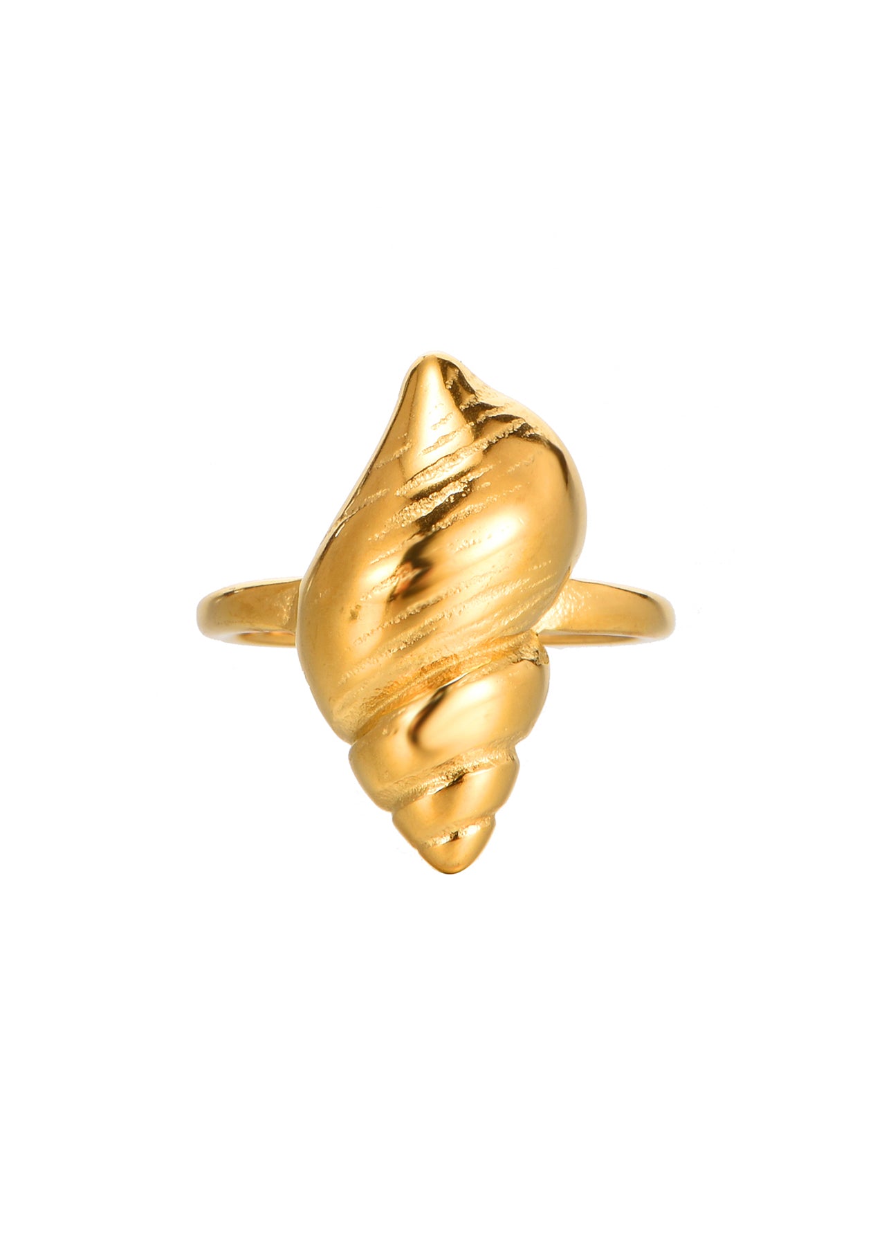 Sid Spiral Shell Adjustable Ring